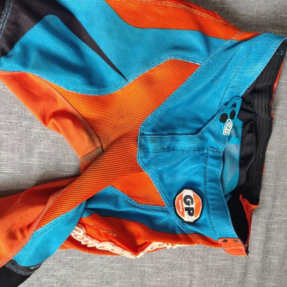 Troy Lee Designs Pants Orange Blue GP Pro Motocross MX Motorcycle Racing Adult - Picture 6 of 13